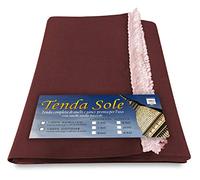 TENDA SOLE DA ESTERNO GIARDINO BALCONE UNITO MARRONE confezionata LARGA 2 METRI - Cm. 200 x 250