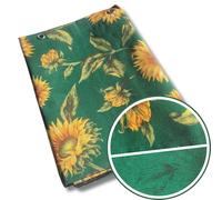 Tenda Sole Esterno con Anelli e Ganci per Applicazione, Resistente e Lavabile, 100% Poliestere Durevole, Tinta Unita (Girasole, 290x290)