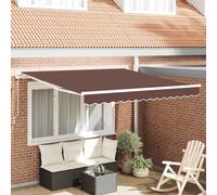 Tenda Sole Retrattile Manuale 300x250 cm Marrone