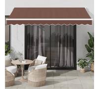 Tenda Sole Retrattile Manuale 350x250 cm Marrone