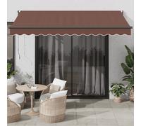 Tenda Sole Retrattile Manuale 350x250 cm Marrone