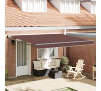 Tenda Sole Retrattile Manuale 400x300 cm Marrone