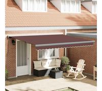 Tenda Sole Retrattile Manuale 400x300 cm Marrone