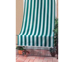 TENDA SOLE RIO CON TUNNEL E FRANGIA cm. 140x250 col. Bianco/Verde