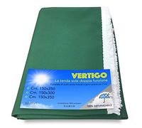 Tenda Sole Vertigo da Esterno Giardino Balcone Verde Unito Impermeabile e Idrorepellente (Cm. 150x350)