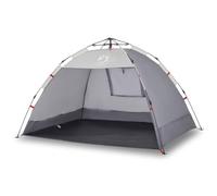 Tenda Spiaggia 2 Persone Grigio Pop Up Impermeabile con Custodia
