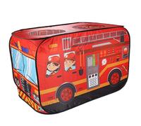 Tenda su per bambini, tenda per camion dei pompieri in stoffa Oxford pieghevole con 3 aperture, 44x26x30 pollici di grandi dimensioni, gioca a casa per bambini per, ragazzi e ragazze
