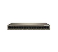 Tenda Switch 16 Porte Gigabit, 10/100/1000 Mbps, Switch Ethernet Montaggio Desktop o a Parete, Plug & Play, Nessuna Configurazione Richiesta, VLAN a Una Chiave, Struttura in Acciaio(TEG1016M)