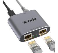Tenda Switch Ethernet 1 a 2, RJ45 2 Porte 1000 Mbps Switch di Rete LAN Gigabit, Splitter di Rete Cat5/5e/6/7/8, Distribuitore di Cavi Gigabit Ethernet per Computer, Router (SG103M