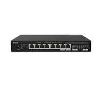 Tenda Switch Ethernet 2.5G 10 Porte, 8 × RJ45 + 2 × SFP 2.5G, Plug and Play | Hub Ethernet, Plug and Play, Montaggio Desktop o a Parete, Metallo, Compatibile con PC, NAS e AP Wi-Fi 6/7 (TEM2010F)