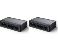 Tenda Switch Gigabit 5 Porte, Switch Ethernet 10/100/1000 Mbps, Switch di Rete con Indicatore LED, Plug & Play, Mini Formato, Montaggio Desktop o a Parete (SG105 V4.0) (Confezione da 2)