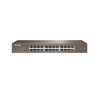 Tenda Switch Gigabit a 24 porte Switch di rete non gestito Switch Ethernet senza ventola (Plug and Play, montaggio a parete/montaggio su rack, protezione Lightning 6kV, custodia in acciaio) (TEG1024D)