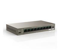 Tenda Switch PoE a 10 porte Gigabit Ethernet LAN con 8 porte PoE+, 1 porta uplin