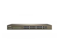 Tenda Switch PoE Web Smart 24 porte 10/100+2Gb+2SFP 440W - TEF1226P-24-410W