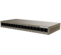 Tenda Switch 16 Porte Gigabit, 10/100/1000 Mbps, Switch Ethernet Montaggio Desktop o a Parete, Plug & Play, Nessuna Configurazione Richiesta, VLAN a Una Chiave, Struttura in Acciaio(TEG1016M)