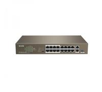 TENDA SWITCH RETE 16 PORTE 10/100 POE - 2 PORTE GIGABIT/SFP SLOT (TEF1118P-16-150W) V2**PUOI PAGARE ANCHE ALLA CONSEGNA!!!**