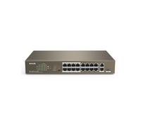 TENDA SWITCH RETE 16 PORTE 10/100 POE - 2 PORTE GIGABIT/SFP SLOT (TEF1118P-16-150W) V2**PUOI PAGARE ANCHE ALLA CONSEGNA!!!**