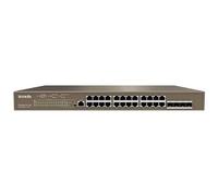 TENDA - Switch TEG3328F 24 Porte Gigabit 10 / 100 / 1000 con 4 Porte Ethernet PoE