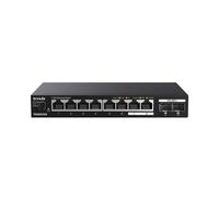 Tenda Switch Ethernet 2.5 Gigabit 8 Porte con 2 Porte SFP+ 10 G (VLAN, aggregazione statica, unmanaged, plug and play, montaggio desktop o a parete, metallo) (TEM2010X)