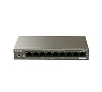Tenda TEF1109P-8-102W switch di rete Fast Ethernet (10/100) Connessione Ethernet, supporto alimentatore Via Ce Port (PoE) Metallico