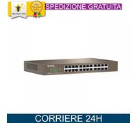 TENDA TEG1024D SWITCH UNMANAGED 24 PORTE LAN 10/100/1000 Mbps COLORE BLU [TEG1024D]