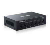 Tenda TEG205E Easy Switch Ethernet 5 Porte Metallo Smart Managed RJ45 Gigabit, Switch Intelligente LAN Splitter, IGMP-Snooping, QoS, VLAN, DHCP Snooping, LAG, Binding MAC, Plug&Play, Metallo