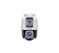 Tenda Telecamera di Sorveglianza Esterno 5MP+5MP, Rilevamento AI, Visione Notturna a Colori 360°, Audio Bidirezionale, Telecamera WiFi Esterno IP65 con Allarme di Superamento del Confine, Archiviazion