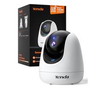 Tenda Telecamera WiFi Interna 1080P, Pan/Tilt 360°, Audio Bidirezionale, Rilevamento di Movimento e Persone, Tracciamento Automatico, Visione Notturna, Compatibile con Alexa, CP3 V2.2 Bianco