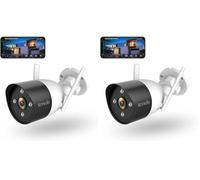 Tenda Telecamera Wi-Fi Esterno, 1080P Videocamera Sorveglianza Esterno con Visione Notturna a Colori 30m, Audio Bidirezionale, Rilevamento di Movimento e Persone, Compatibile con Alexa, CT3