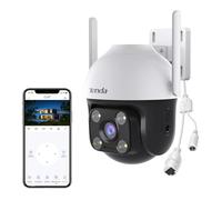 Tenda Telecamera Wi-Fi Esterno 2K+, Rilevamento di Veicoli/Persone/Movimenti, Videocamera Sorveglianza con Visione Notturna a Colori, IP Cam 360°, Audio Bidirezionale, Controllo APP/Web, CH7