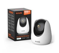 Tenda Telecamera WiFi Interna 1080P, Pan/Tilt 360°, Audio Bidirezionale, Rilevamento di Movimento e Persone, Tracciamento Automatico, Visione Notturna, Compatibile con Alexa, CP3 V2.2 Bianco