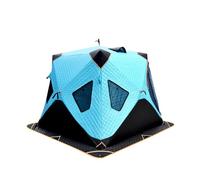 tenda, Tenda da pesca sul ghiaccio addensata a 4 strati Tenda da campeggio invernale for riparo dalla pesca for 3-4 persone(Blue,S)
