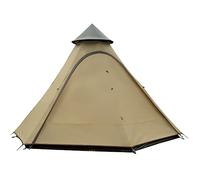 Tenda, Tenda piramidale for Esterni Tenda Igloo Kit for Case da Esterno da Costruire for viverci - Tenda Indiana da Campeggio Doppia Antipioggia addensata for Escursioni di 3-4 Persone(Yellow)