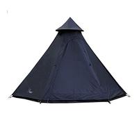 Tenda, Tenda piramidale for Esterni Tenda Igloo Kit for Case da Esterno da Costruire for viverci - Tenda Indiana da Campeggio Doppia Antipioggia addensata for Escursioni di 3-4 Persone(Black)