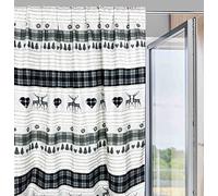 TENDA TIROLESE COASSOLO GRIGIO in stile montanaro CM. 150X280 made in italy