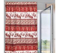 TENDA TIROLESE ROSSA in stile montanaro CM. 180X280 MADE IN ITALY