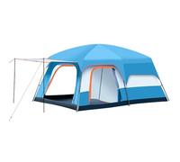 tenda, Tende Di Lusso Da Campeggio Tenda Familiare Grande Con Camere for 4-12 Persone Design Con Due Camere Da Letto E Un Soggiorno(Blue,M)
