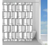 TENDA TENDINA DOCCIA POLIESTERE GEDY TESSUTO IMPERMEABILE GRIGIO TECNO 180X200CM