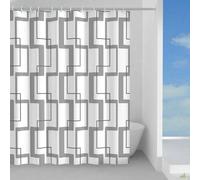 TENDA TENDINA DOCCIA POLIESTERE GEDY TESSUTO IMPERMEABILE GRIGIO TECNO 240X200CM
