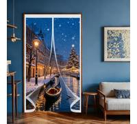 Tenda Termica Isolante Freddo 125 x 170 cm Insonorizzazione, Protezione Dal Freddo, Antivento, Impermeabile Tende Termiche Magnetica per Porta per Cantina, Balcone, A