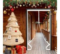 Tenda Termica Isolante Freddo 130 x 160 cm Chiusura Automatica, Impermeabile Contro Freddo Antipolvere Isolata Zanzariera Tenda Della Porta per Cantina, Balcone, A