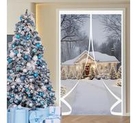 Tenda Termica Isolante Freddo 300 x 192 cm Insonorizzazione, Protezione Dal Freddo, Antivento, Impermeabile Tenda Invernale Magnetica Termoisolante per Cantina, Balcone, A