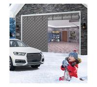 Tenda termica isolante magnetica per porta del garage, per copertura invernale per patio e balcone da 2,7 x 3 m, 3 x 2,1 m, antivento, per patio e balcone (grigio, 457 x 305 cm)