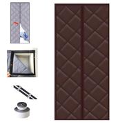 Tenda termica isolante magnetica per porta, per l'inverno, barriera termica ad alta efficienza energetica, 95 cm x 200 cm, mantiene il calore dentro e fuori il freddo