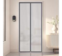 Tenda termica isolante per porta, magnetica, per l'inverno, antivento, in PVC, per terrazza, balcone, autosigillante per tenere fuori correnti d'aria e aria fredda