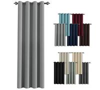 Tenda termica isolata grigia, facile da installare, anti muffa e antibatterica, perfetta per la decorazione della camera da letto, dimensioni 120 x 140 cm, migliora comfort e stile
