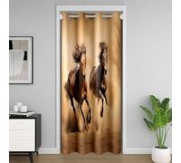 Tenda termica isolata per la privacy per galoppo copertura della porta del cavallo tenda divisoria della stanza degli animali selvatici 30% -50% oscuramento della stanza tenda oscurante 132 x 203cm