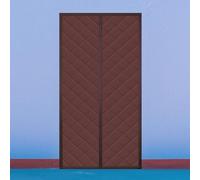 Tenda Termica Magnetica 120 x 240 cm Anti Freddo, Oscuramento, Insonorizzazione, Chiusura Automatica Tende per Porta Isolante Termico e Acustico per Cucina Casa, marrone