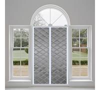 Tenda termica magnetica isolata termica,70x195cm invernale, calda e ispessita, per evitare perdite di calore, adatta per ambienti climatizzati, riscaldamento, cucine e soggiorni，Grigio