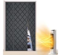 Tenda termica magnetica per porta, 120 x 180 cm, ispessita, blocco freddo, tenda invernale auto-assorbente, apertura su entrambi i lati per efficienza energetica e prevenzione delle correnti d'aria